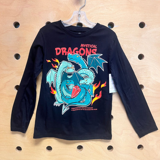 Black 'Mystical Dragons' LS