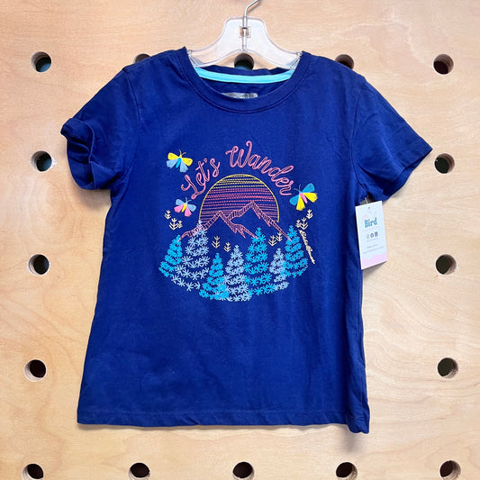 Embroidered Let's Wander Tee