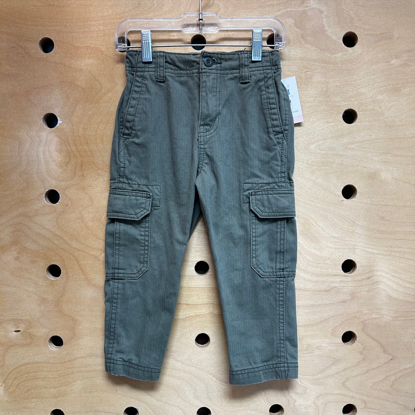 Green Cargo Denim Pants