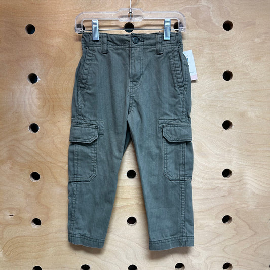 Green Cargo Denim Pants