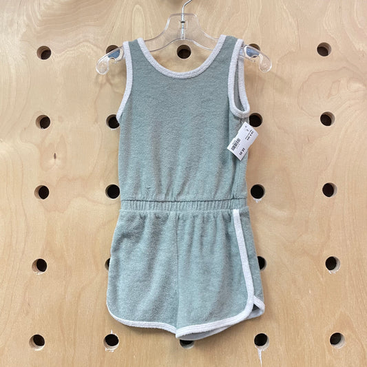 Sage Terry Romper