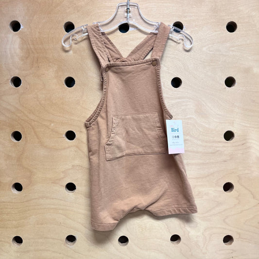Brown Cotton Pocket Shortalls
