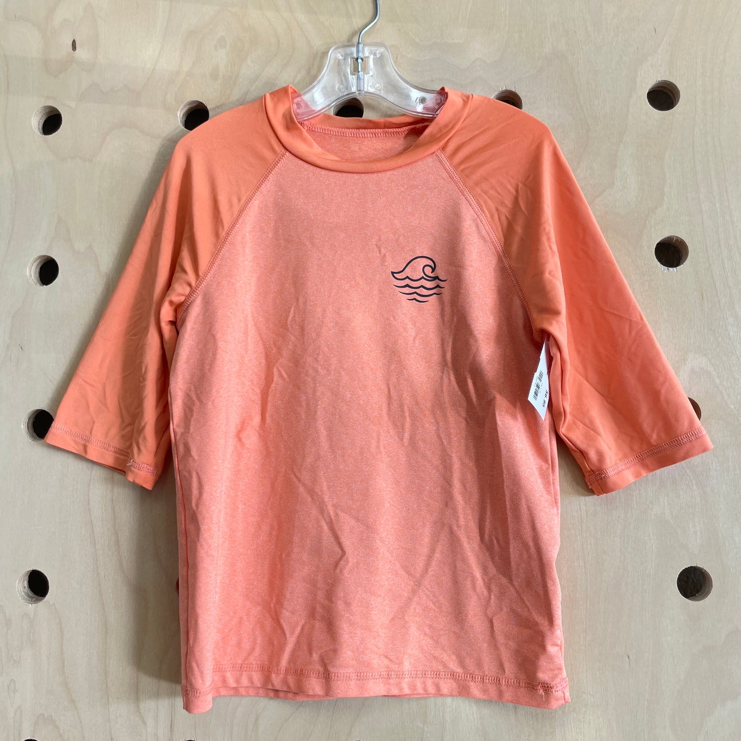 Orange Wave Swim Tee