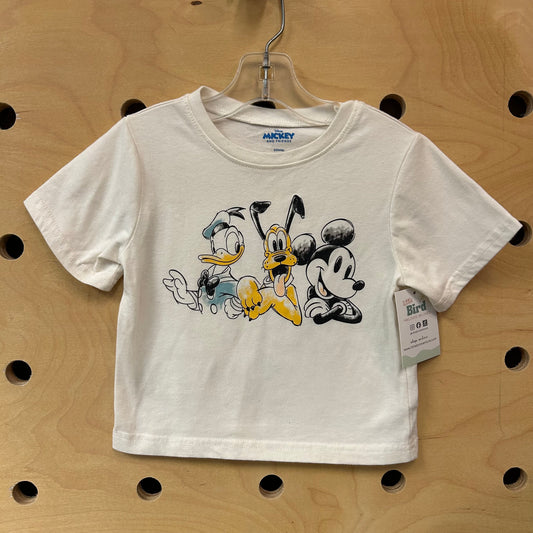 White Mickey Friends Tee