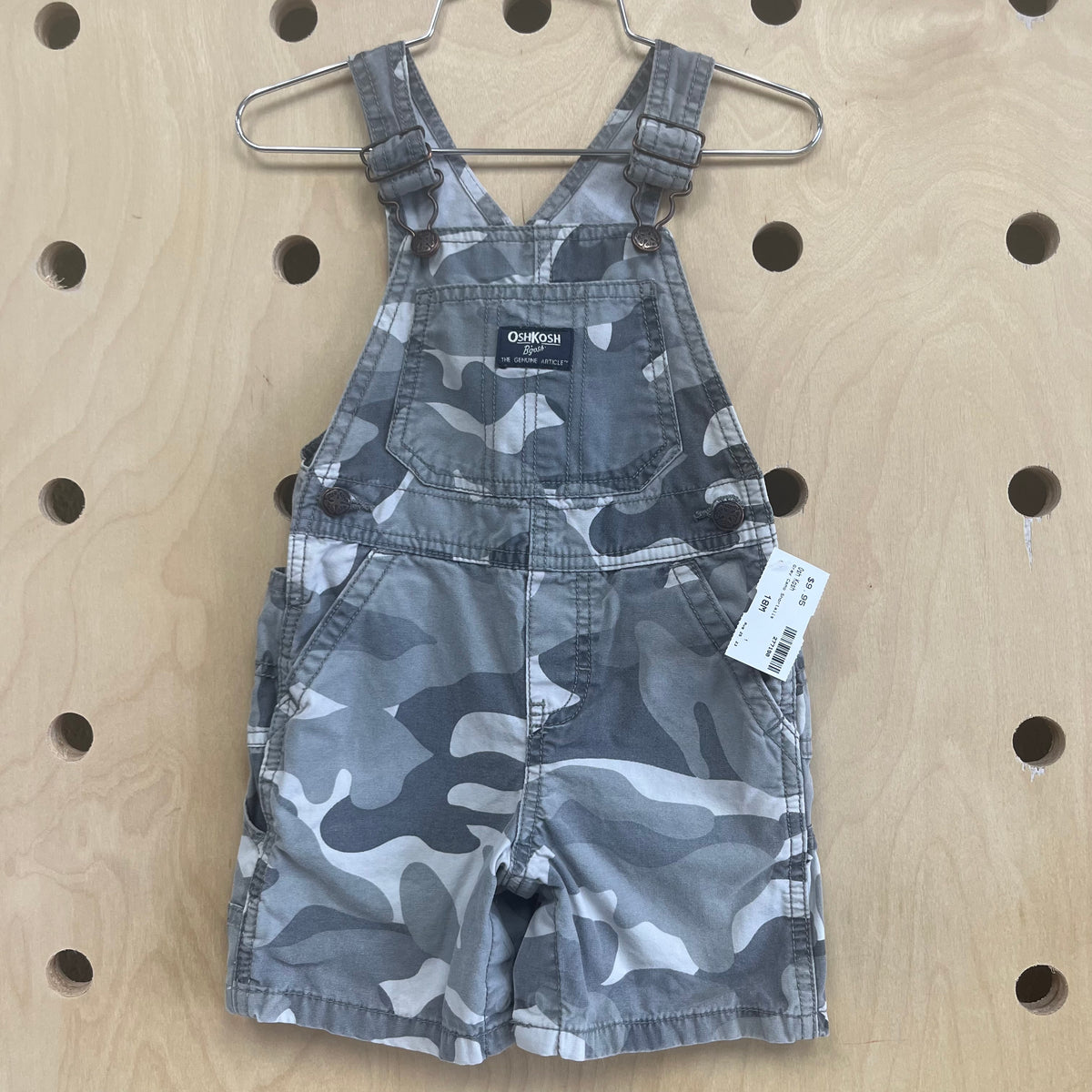 Grey Camo Shortalls