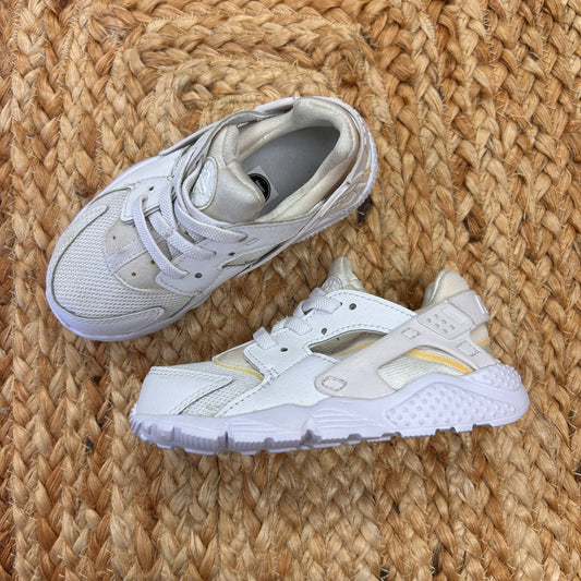 Cream Huarache Run Sneakers