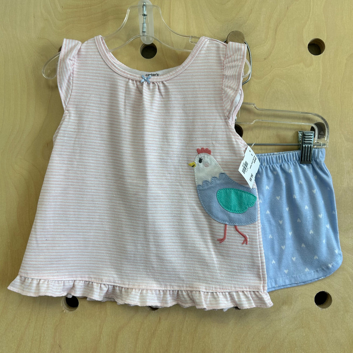 Pink & Blue Chicken Pajamas