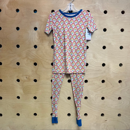 Blue/Cream Rainbows Bamboo Pajamas