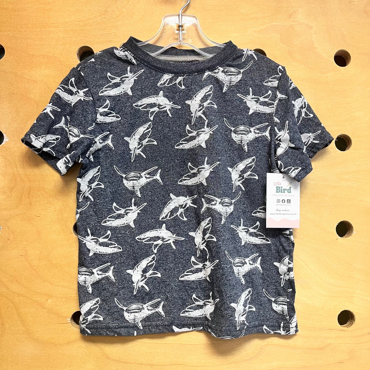 Heathered Blue Sharks Tee