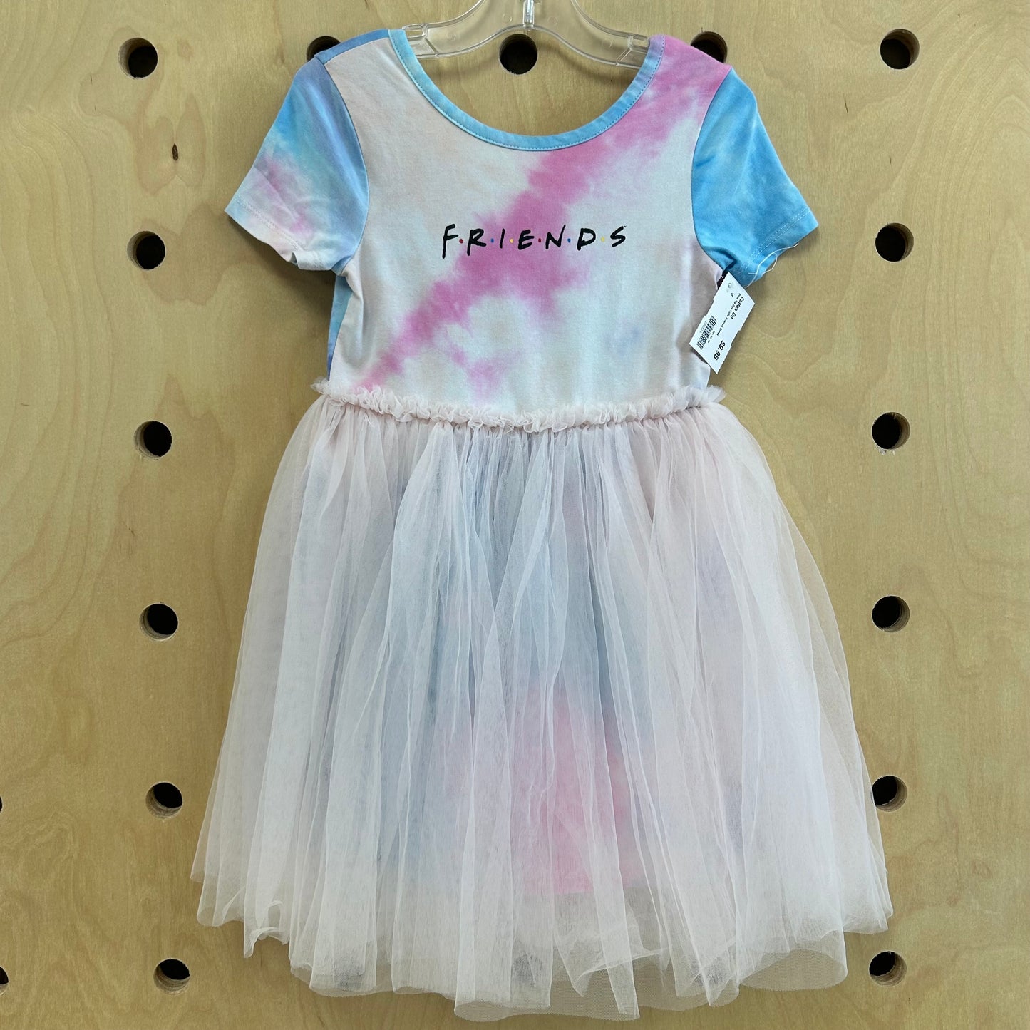 Pink Tie Dye Tulle Friends Dress