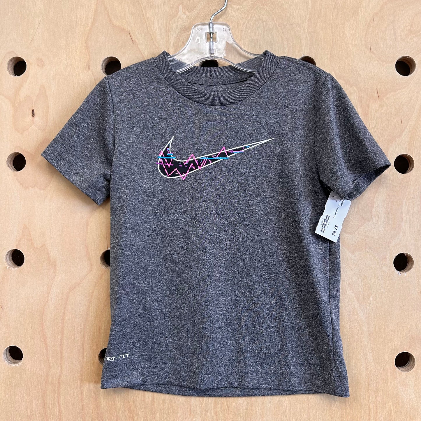 Grey Dri-Fit Swoosh Tee