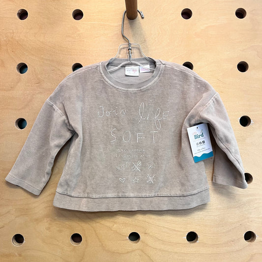 Beige 'Join Life Soft' Velour LS