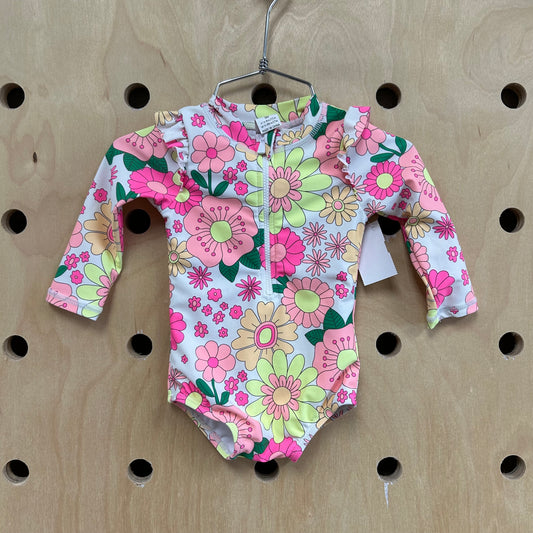 Retro Floral Swimsuit