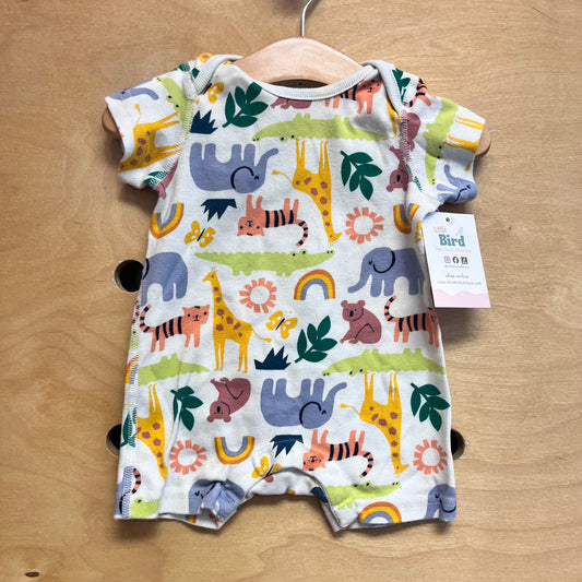 Organic Animals/Rainbows Romper