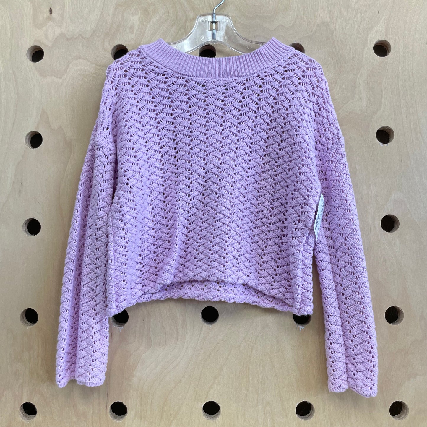 Lavender Loose Knit Long Sleeve