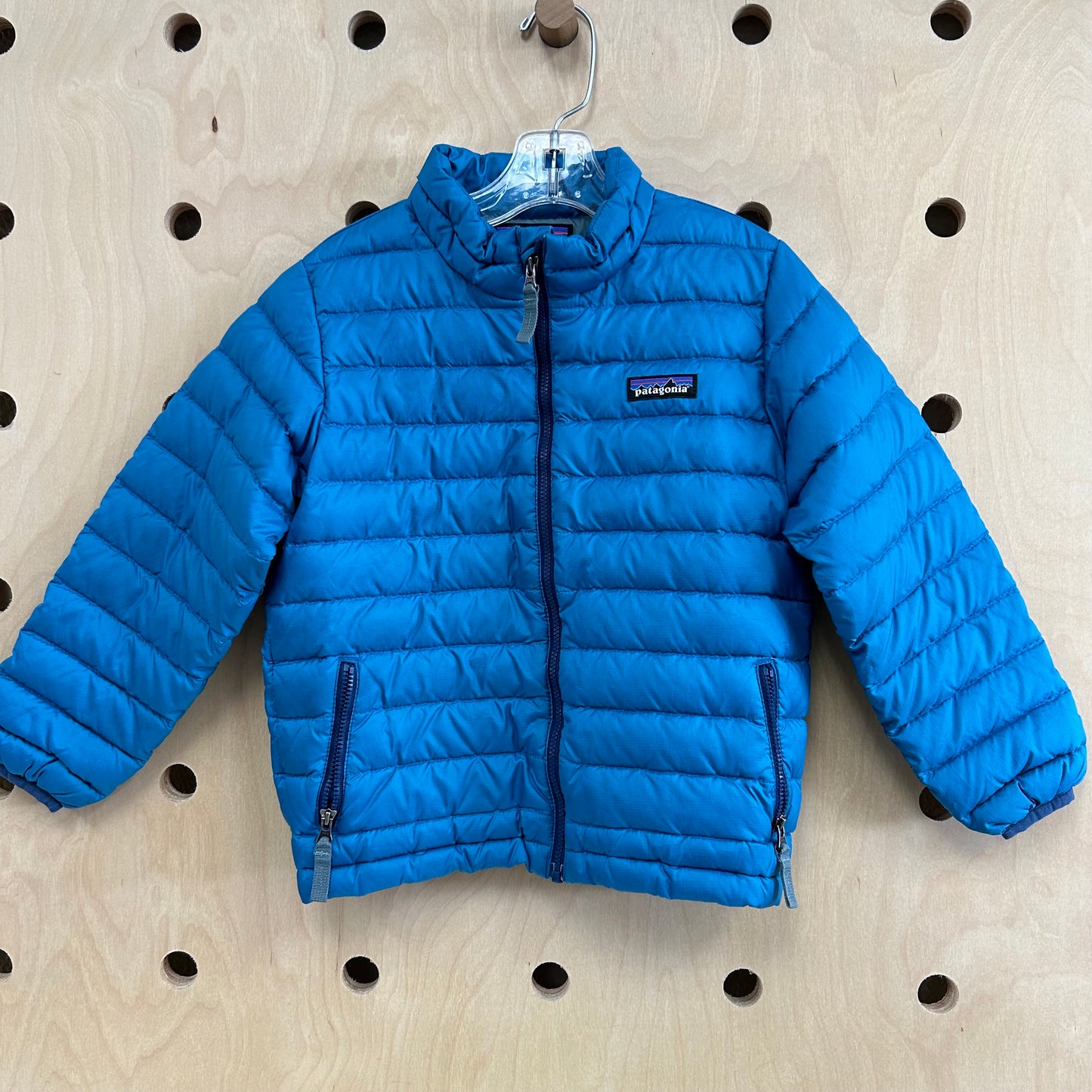 Blue Down Sweater Jacket
