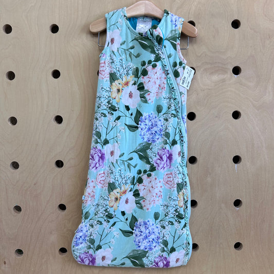Baby Blue Floral 1.0 Tog Wearable Blanket