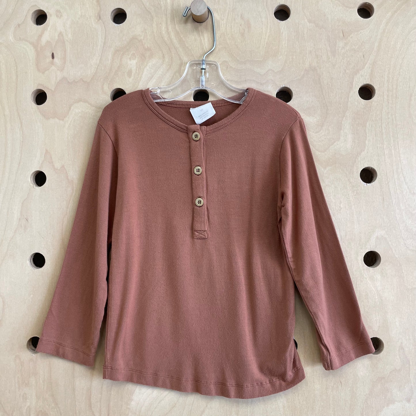 Brown Modal LS Henley