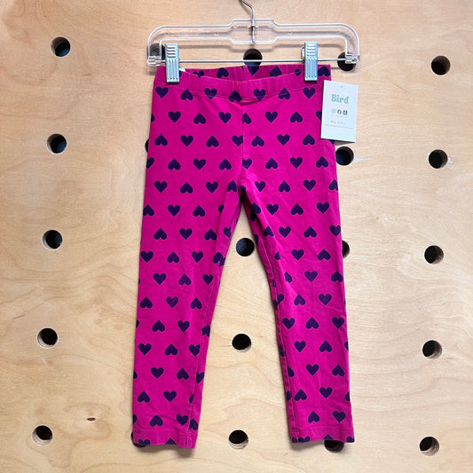 Pink/Navy Hearts Leggings