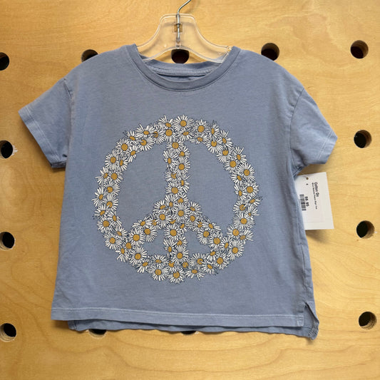 Blue Daisies Peace Sign Tee