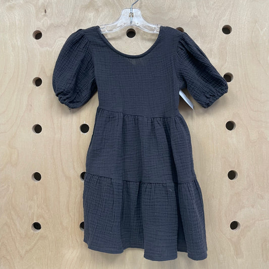 Black Gauze Open Back Dress NEW!