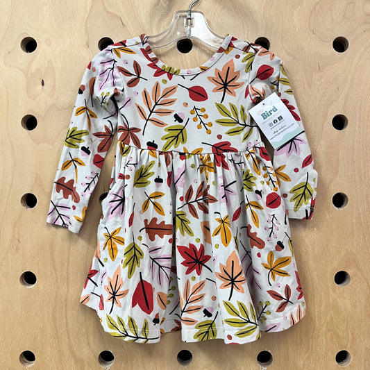 Cream Fall Foliage Dress