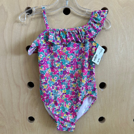 Pink Floral Swimsuit