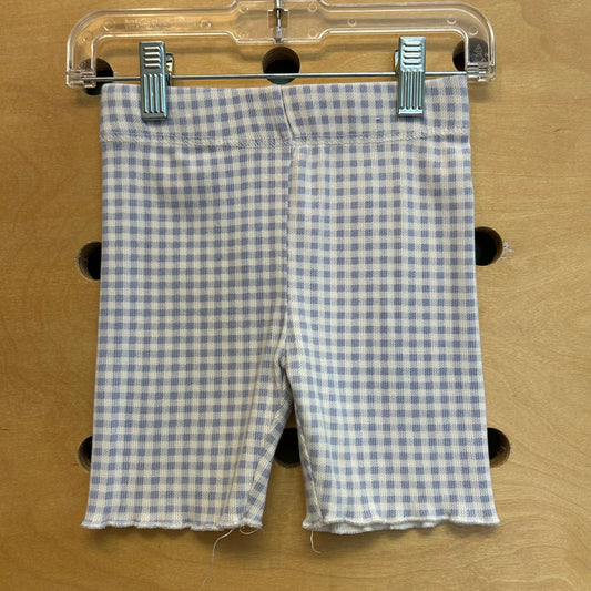 Blue/White Gingham Soft Shorts