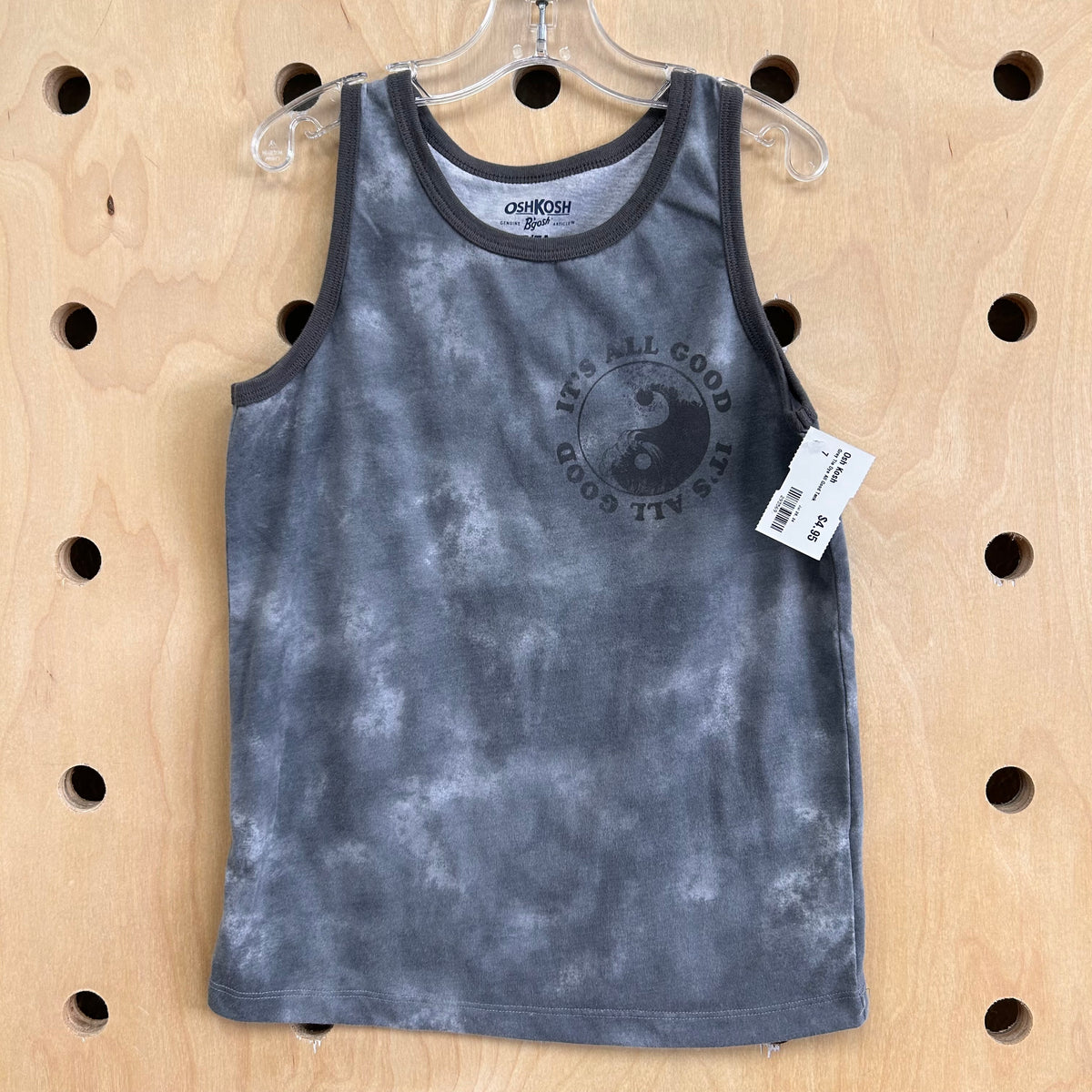 Grey Tie Dye All Good Tank