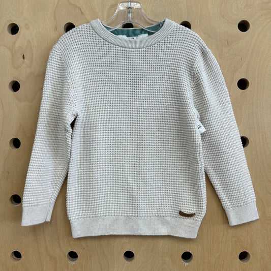 Cream Waffle Knit Sweater