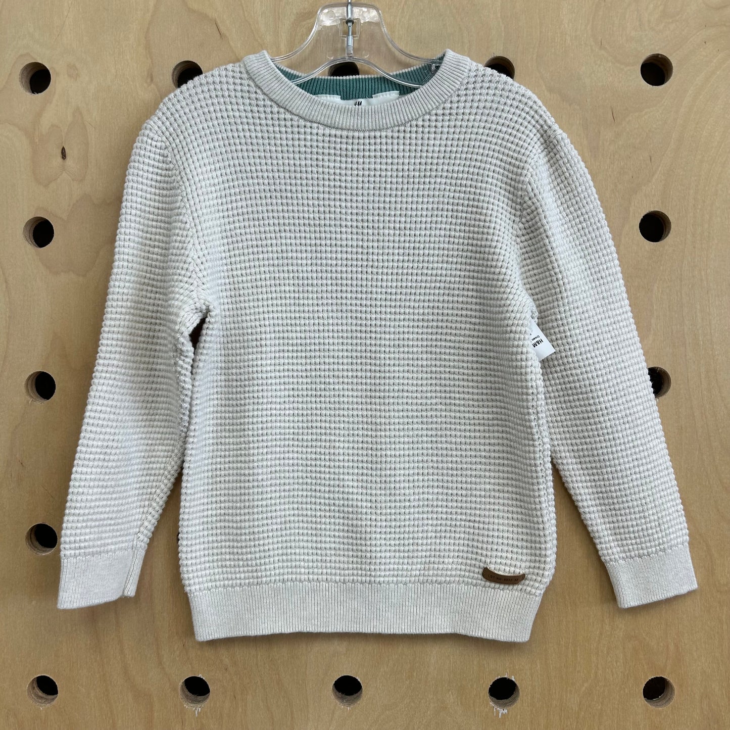 Cream Waffle Knit Sweater