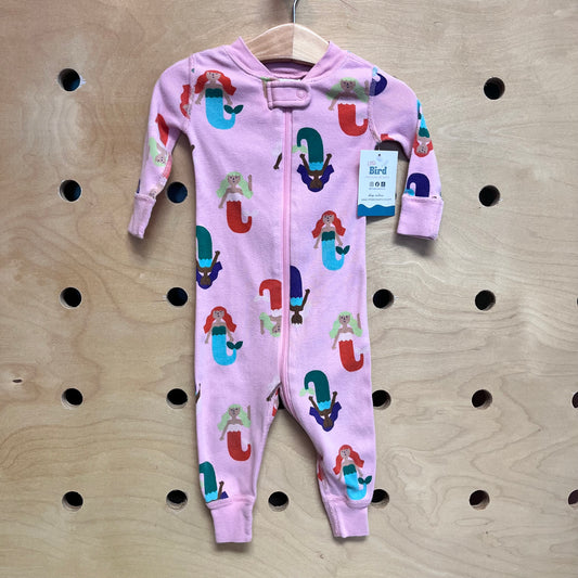Organic Pink Mermaids Zippy