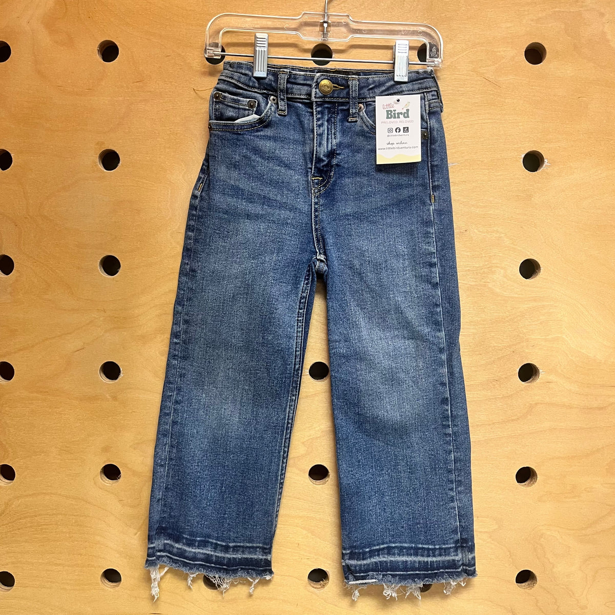 Cropped Wide Leg Denim