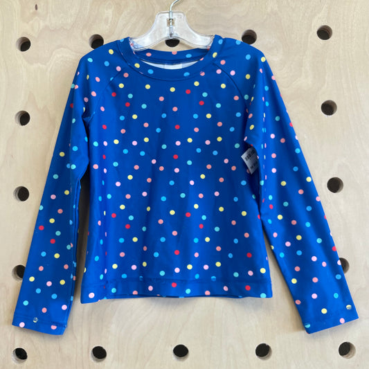 Blue Polka Dot Swim Tee