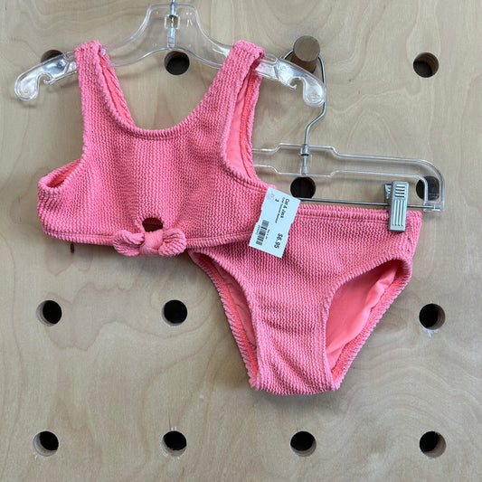 Coral Textured Swimsuit