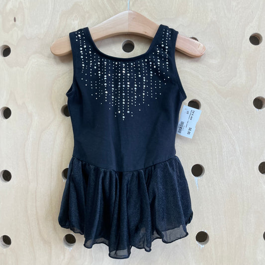Black Rhinestone + Tulle Leotard