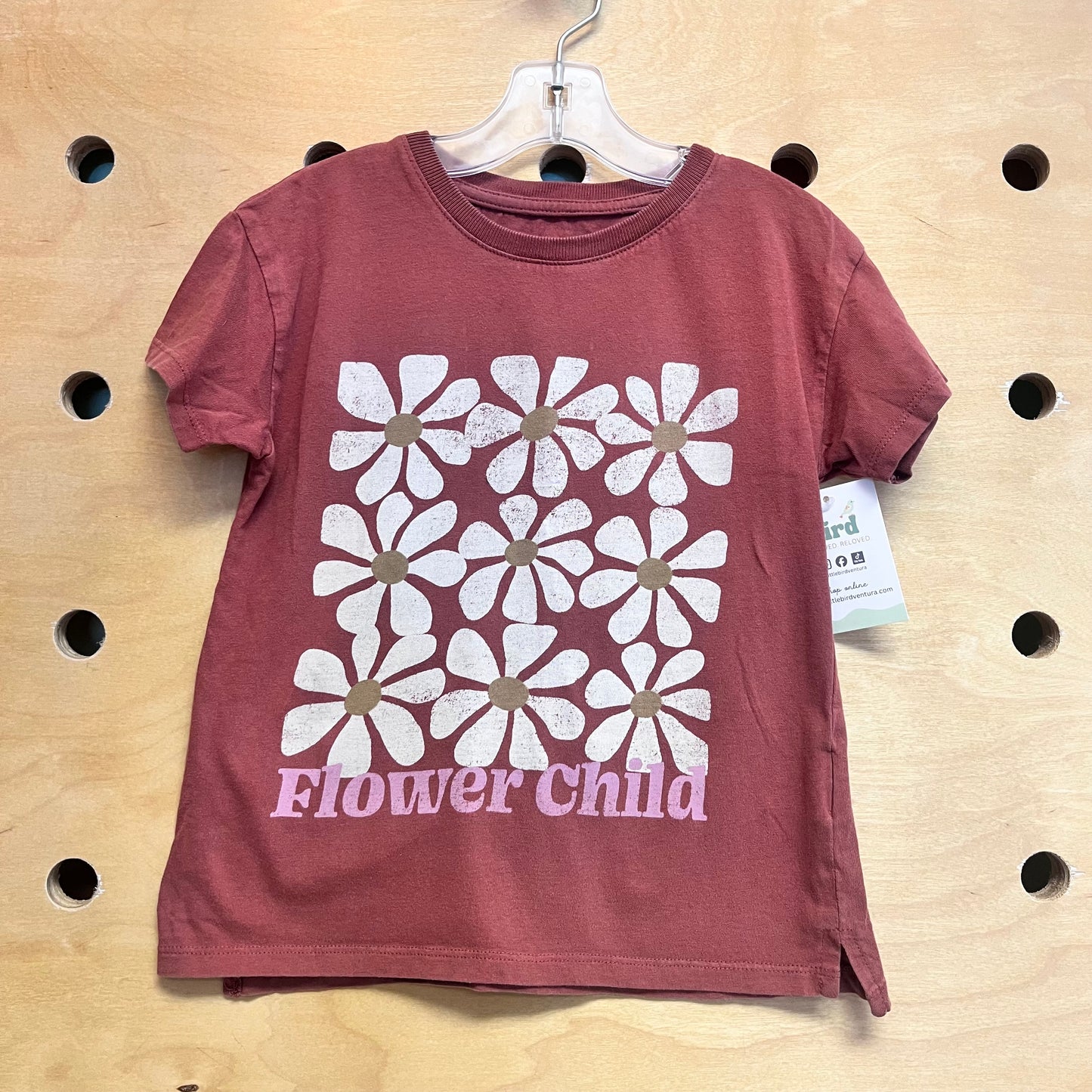 Rust 'Flower Child' Tee