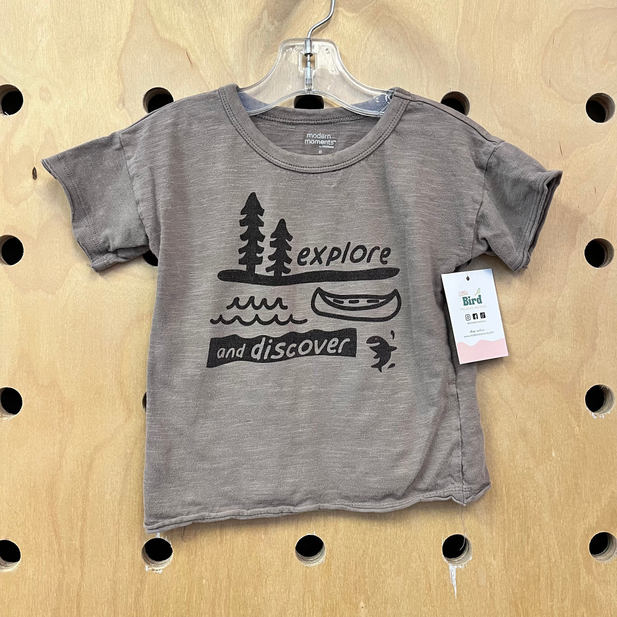 Tan Explore & Discover Tee