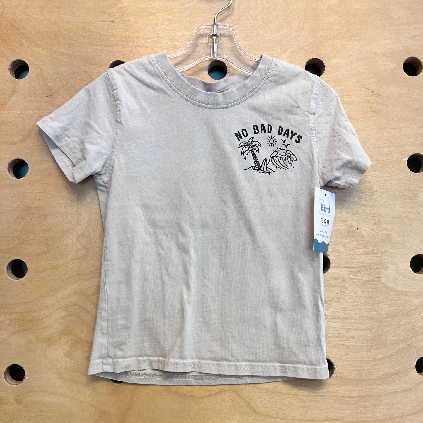 Tan 'No Bad Days' Cotton Tee