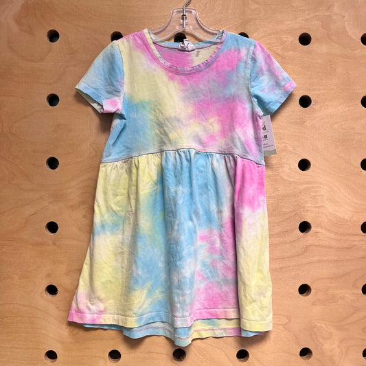 Pink/Blue Tie Dye Dress