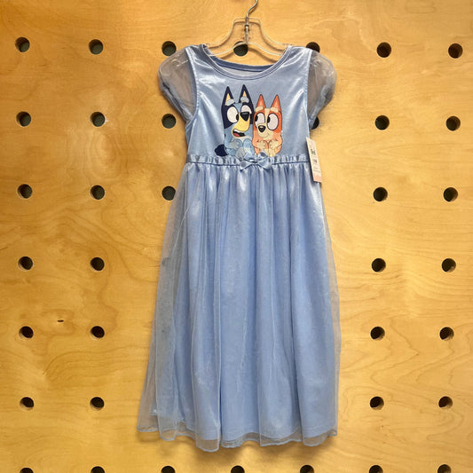 Silky Blue Bluey & Bingo Nightgown