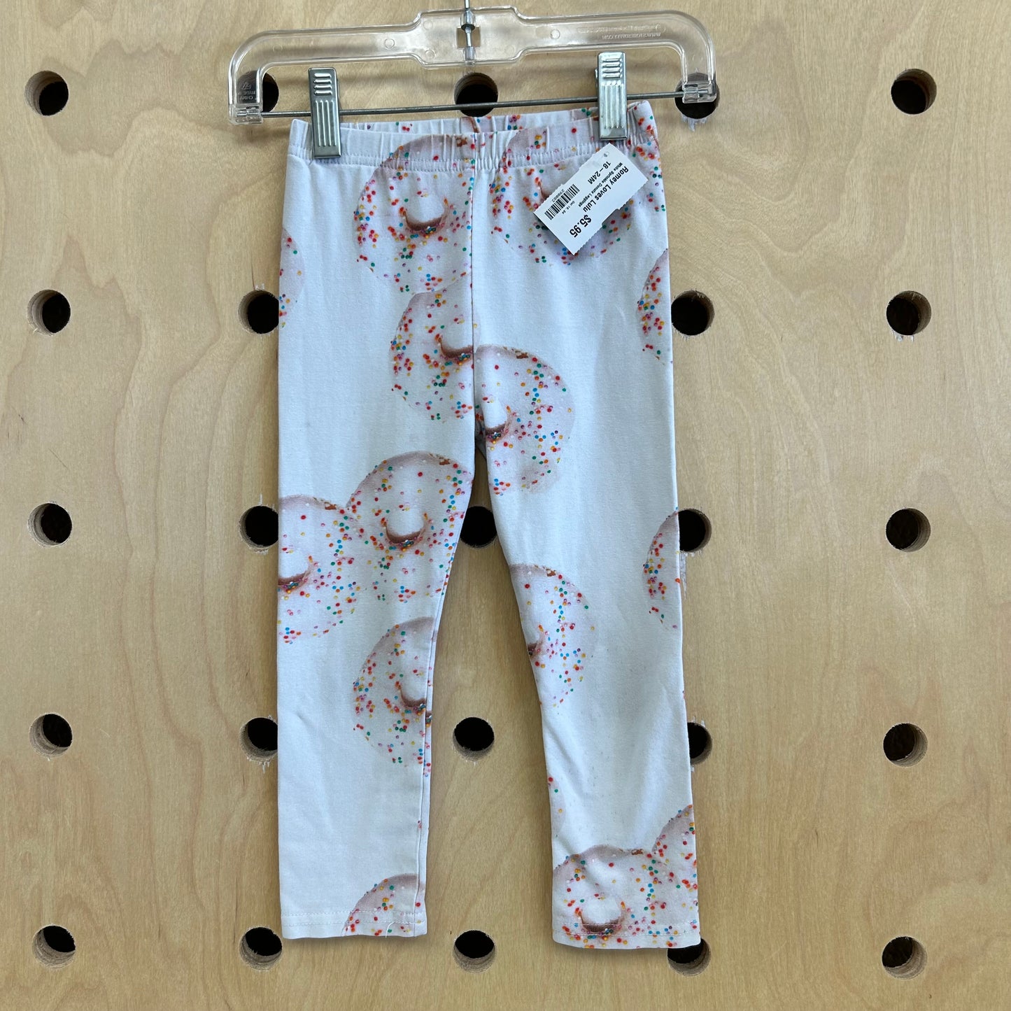 White Sprinkle Donuts Leggings