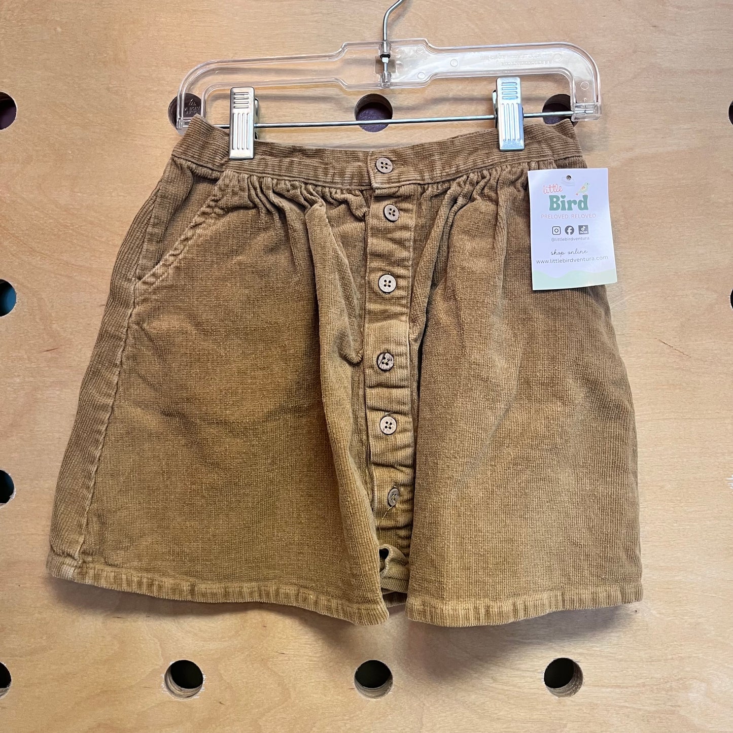 Tan Cord Skirt