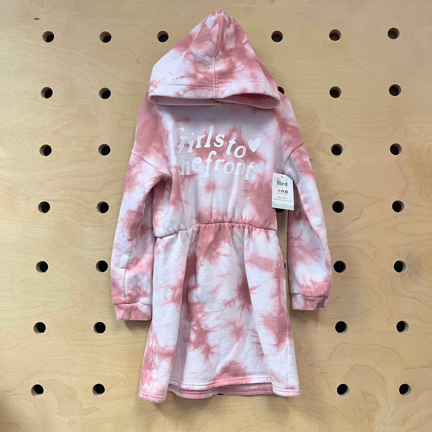 Pink Girls to the Front Tie Dye Dress