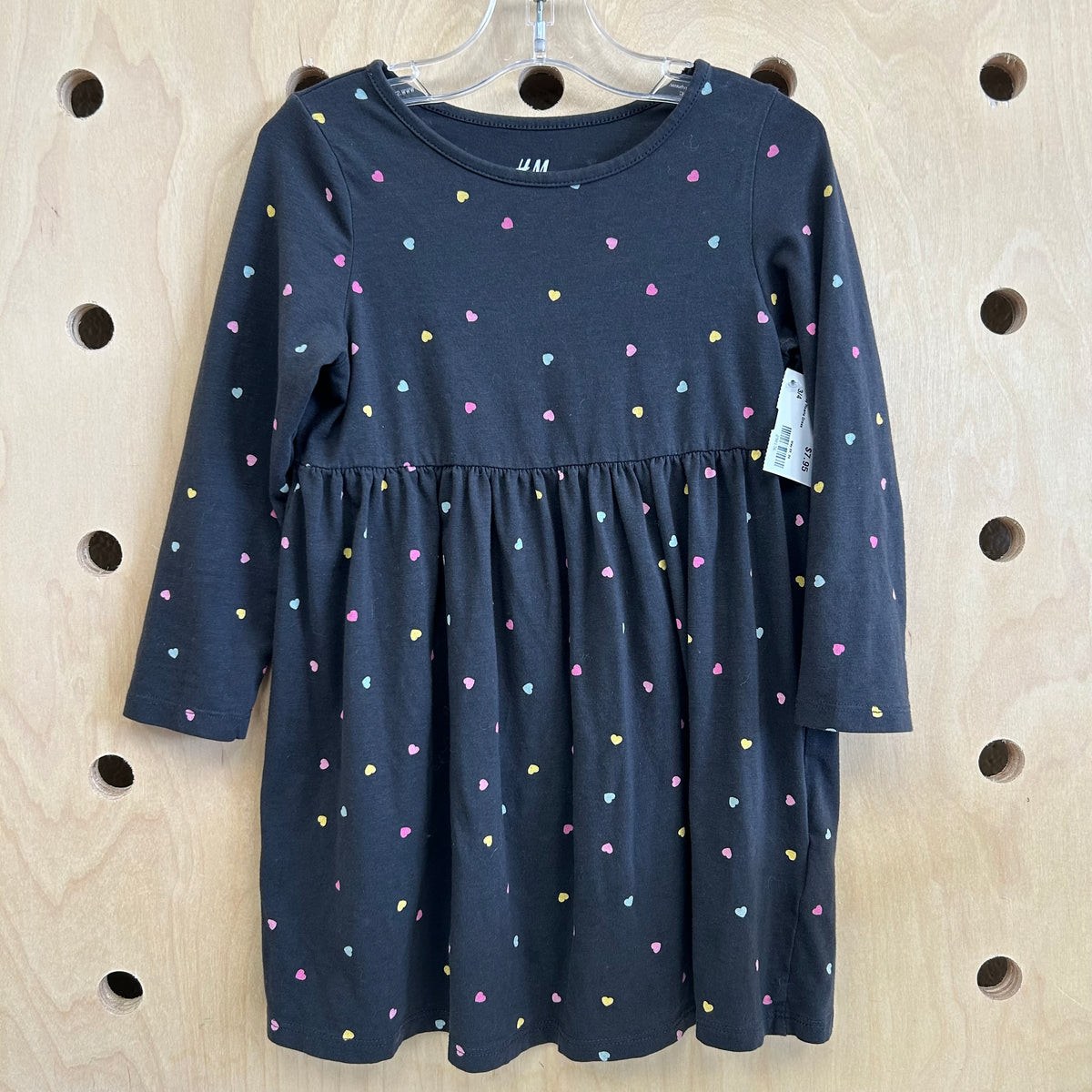 Dark Grey Hearts Dress
