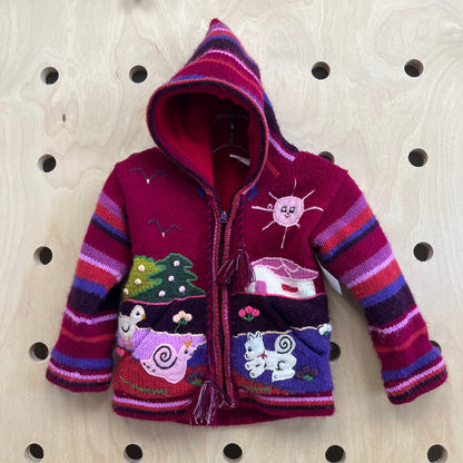 Purple Peruvian Sweater