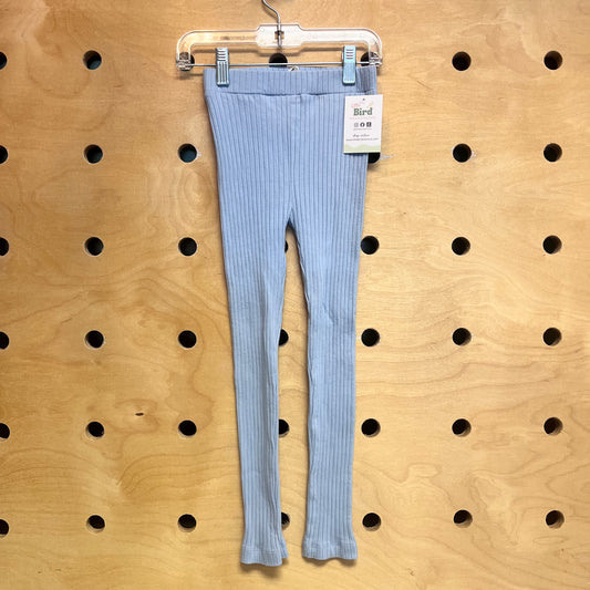 Organic Blue Ribbed Leggings NEW!