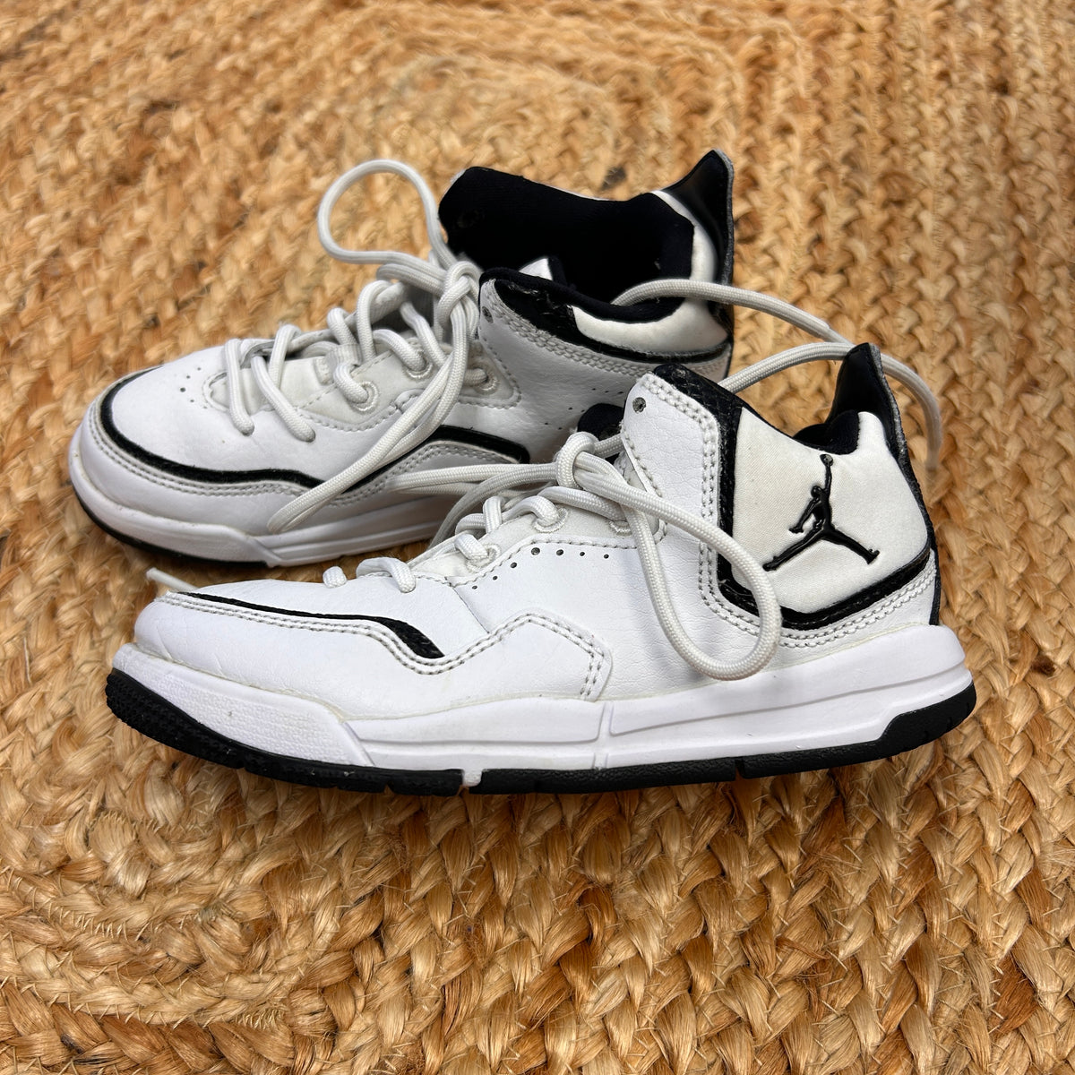 White/Black Courtside Sneakers