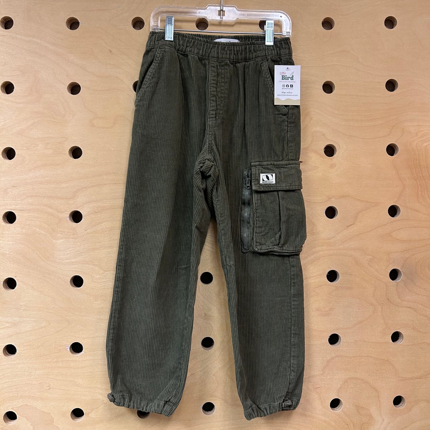 Green Cord Pocket Joggers