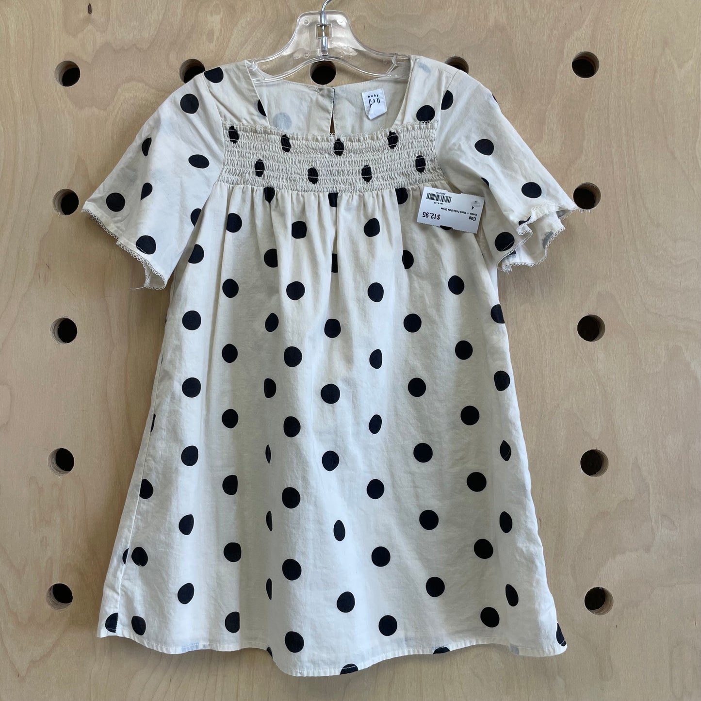 Cream + Black Polka Dots Dress